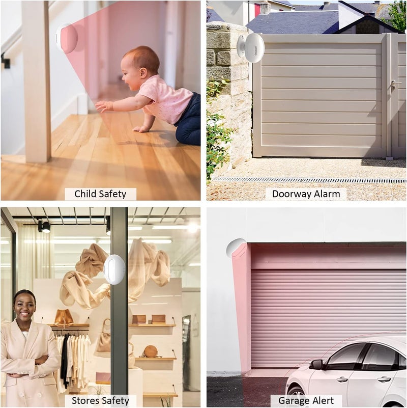 AMHEY Wireless Motion Sensor Door Chime: Business Entry Doorbell Indoor Motion Detector Buzzer (500Ft Range, 32 Tunes, 5 Level Volume) Store Entrance Alert Bell Bed Alarm for Elderly Dementia Patients - Image 5